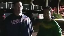 John Cena tells you why he trusts his haircut outside Tropicana Field in Tampa