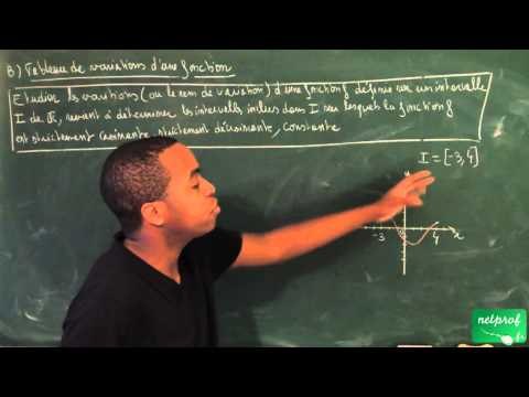 ABH / Généralités sur les fonctions / Tableau de variations d'une fonction