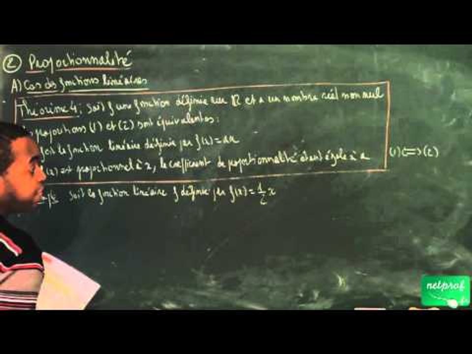 ABP / Fonctions affines, équations et inéquations / Fonctions linéaires et proportionnalité
