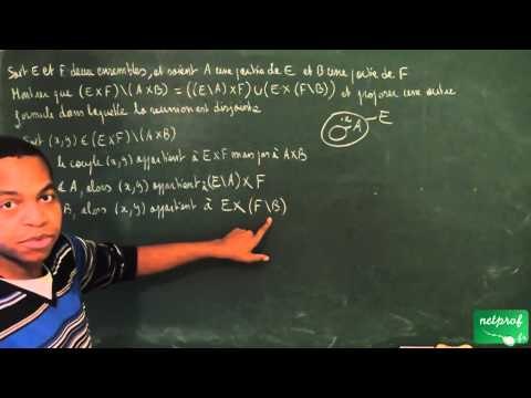 0028 / Ensembles et applications / Démontrer une propriété avec le produit cartésien (4)