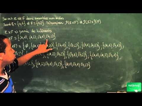 0030 / Ensembles et applications / Produit cartésien et ensemble des parties d'un ensemble (2)