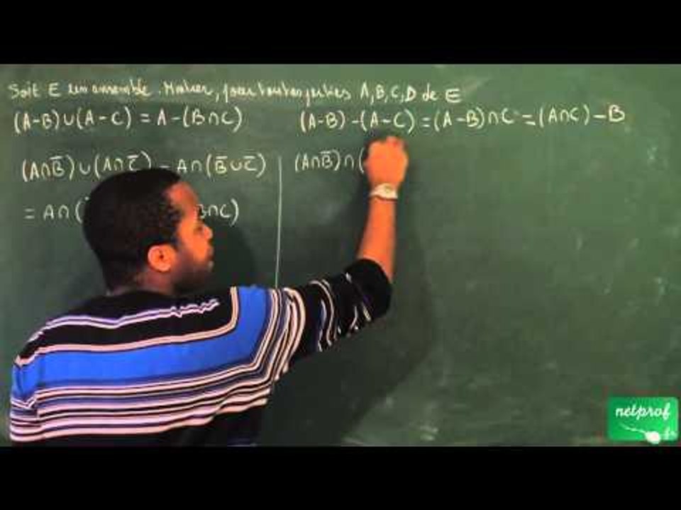 0019 / Ensembles et applications / Démontrer avec les ensembles (5)