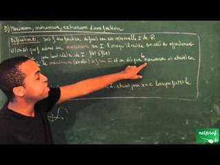 AAF / Généralités sur les fonctions / Maximum, minimum et extrenum d'une fonction