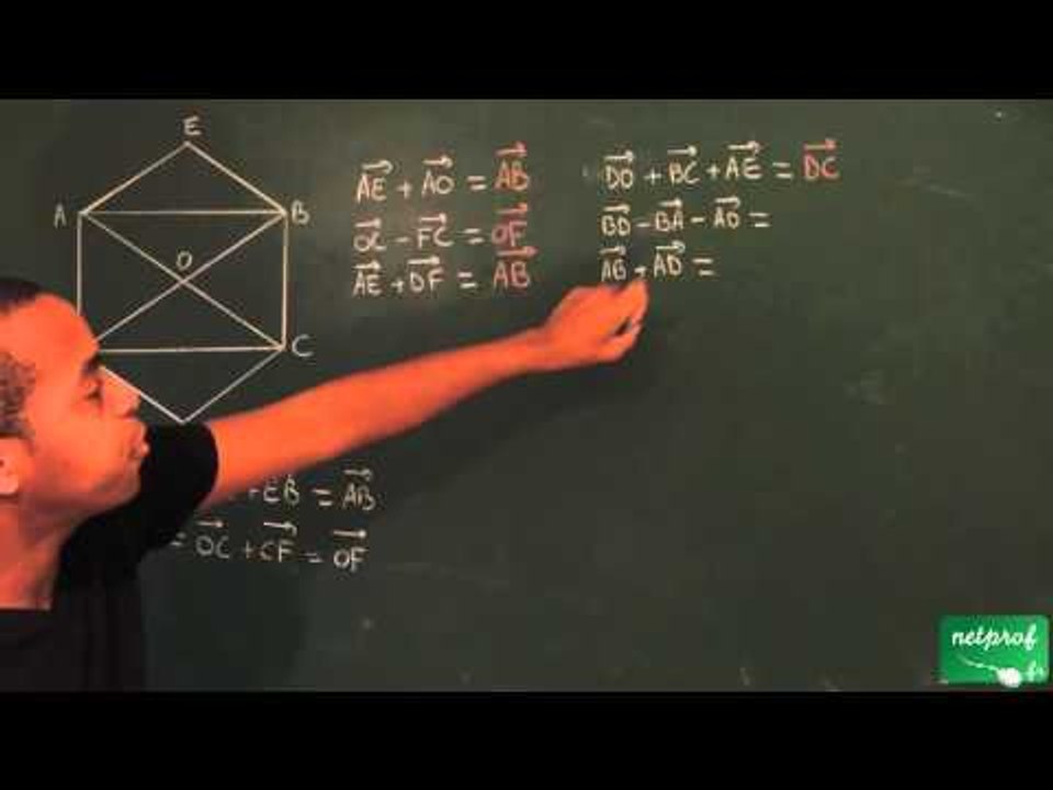 411 / Vecteurs / Utilisation de la relation de Chasles (2)