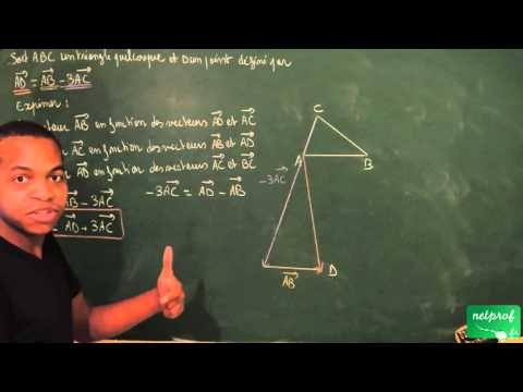 417 / Vecteurs / Exprimer un vecteur en fonction de deux autres vecteurs