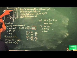 400 / Géométrie dans l'espace / Calcul d'une longueur dans l'espace