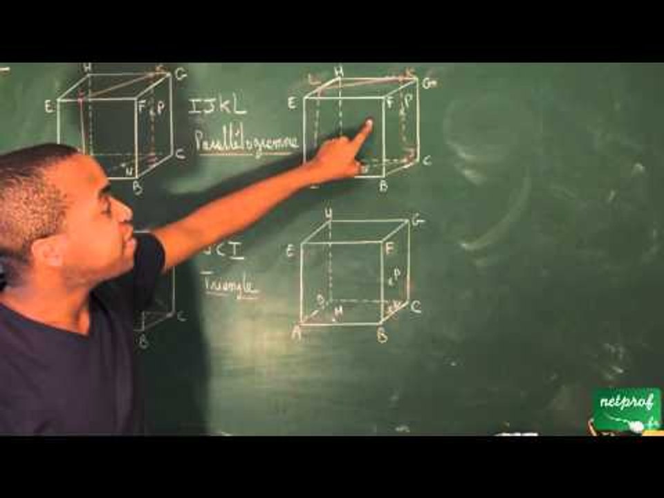 379 / Géométrie dans l'espace / Différentes sections d'un cube par un plan