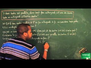 388 / Géométrie dans l'espace / Démonstration de cours