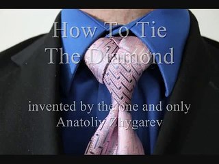 How To Tie a Tie   Diamond Knot for your Necktie