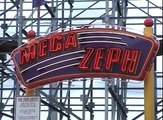 Mega Zeph Wooden Roller Coaster POV Front & Back Seat Six Flags New Orleans Jazzland