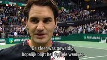 Roger Federer Interview After Beating Mahut, Rotterdam 2012 1st Round ABN AMRO WTT
