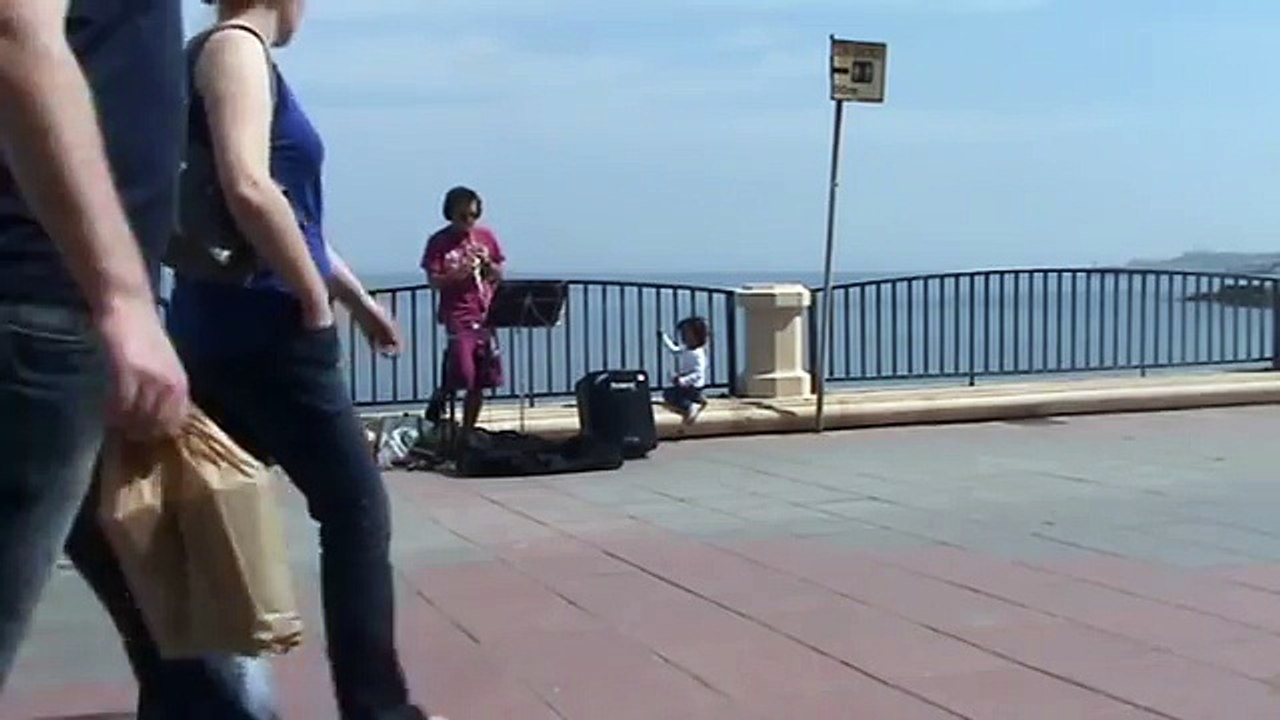 David Guetta - Titanium instrumental oboe cover ( Lyrics / Music sheet ) street music  Malta, Sliema