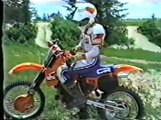 1984 old school CR125 motocross video