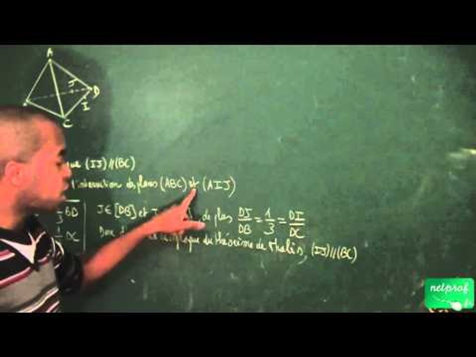 364 / Géométrie dans l'espace / Appliquer le théorème du toit