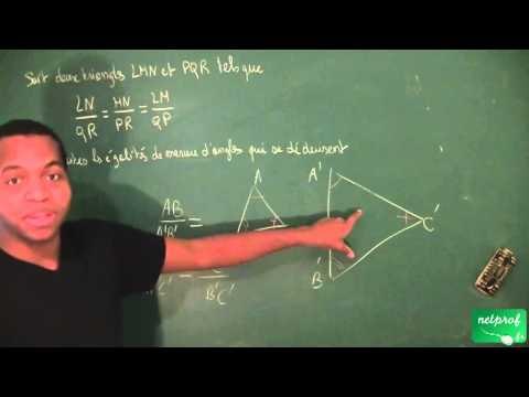 320 / Triangles isométriques et semblables / Triangles semblables et égalité d'angles