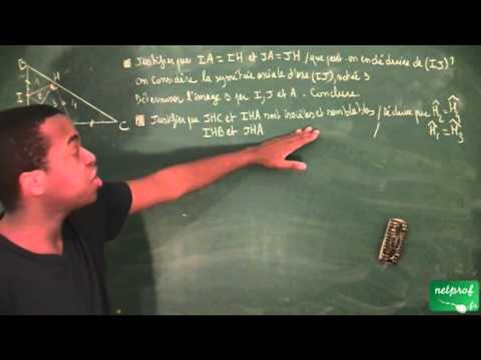 334 / Triangles isométriques et semblables / Triangles rectangles dans un triangle rectangle