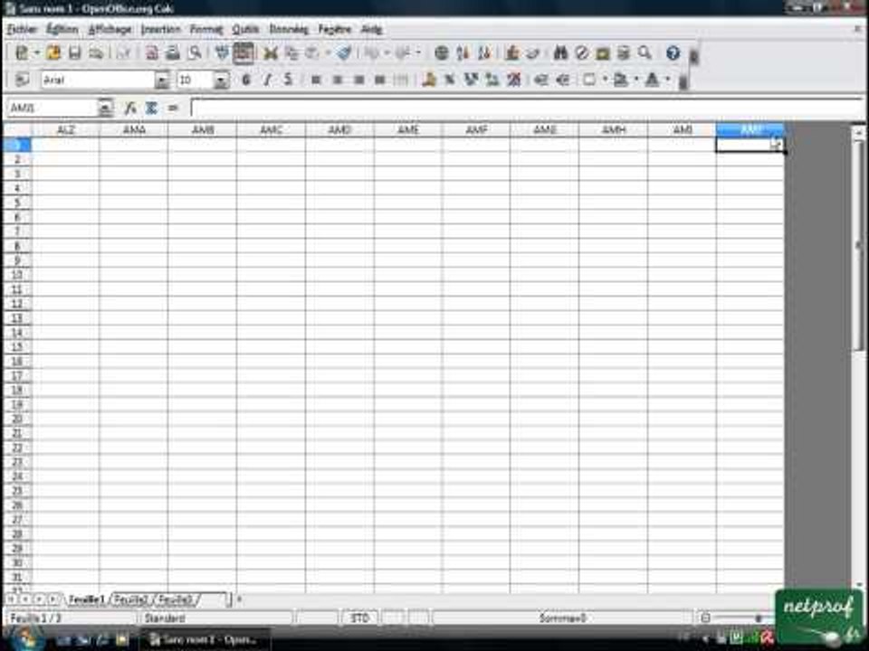 Open office ou Libre office - Tableur 02 - Présentation
