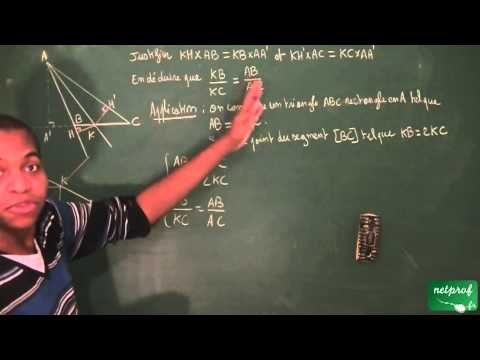285 / Configurations du plan / Propriété de la bissectrice dans un triangle
