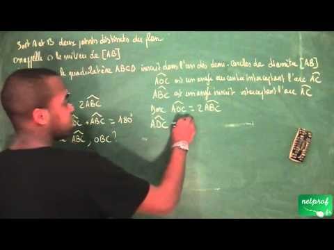277 / Configurations du plan / Angles inscrits et angles au centre