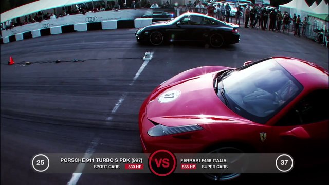 Ferrari 458 Italia vs Porsche 911 Turbo S PDK