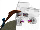 samadii DEM, Metariver Technology : numerical simulation of Wheel Excavator on GPUs (CUDA)