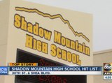 Police investigate ‘hit list’ at Shadow Mountain High School
