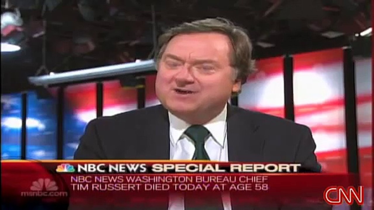 Tom Brokaw Announces The Death of Tim Russert