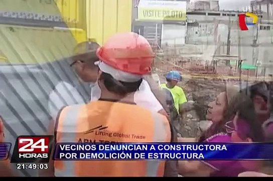 Breña: vecinos denuncian a constructora por demolición de estructura