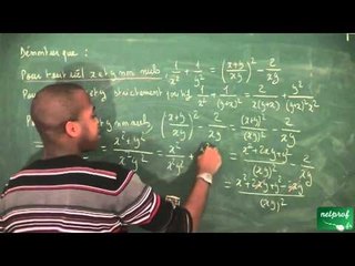 207 / Fonction inverse, équations et inéquations / Démontrer une égalité (2)