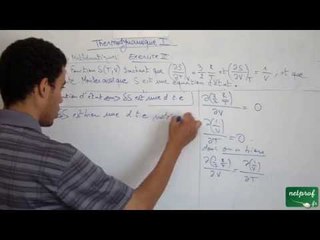 Thermodynamique 1, outils mathématiques, Exercice3, part3