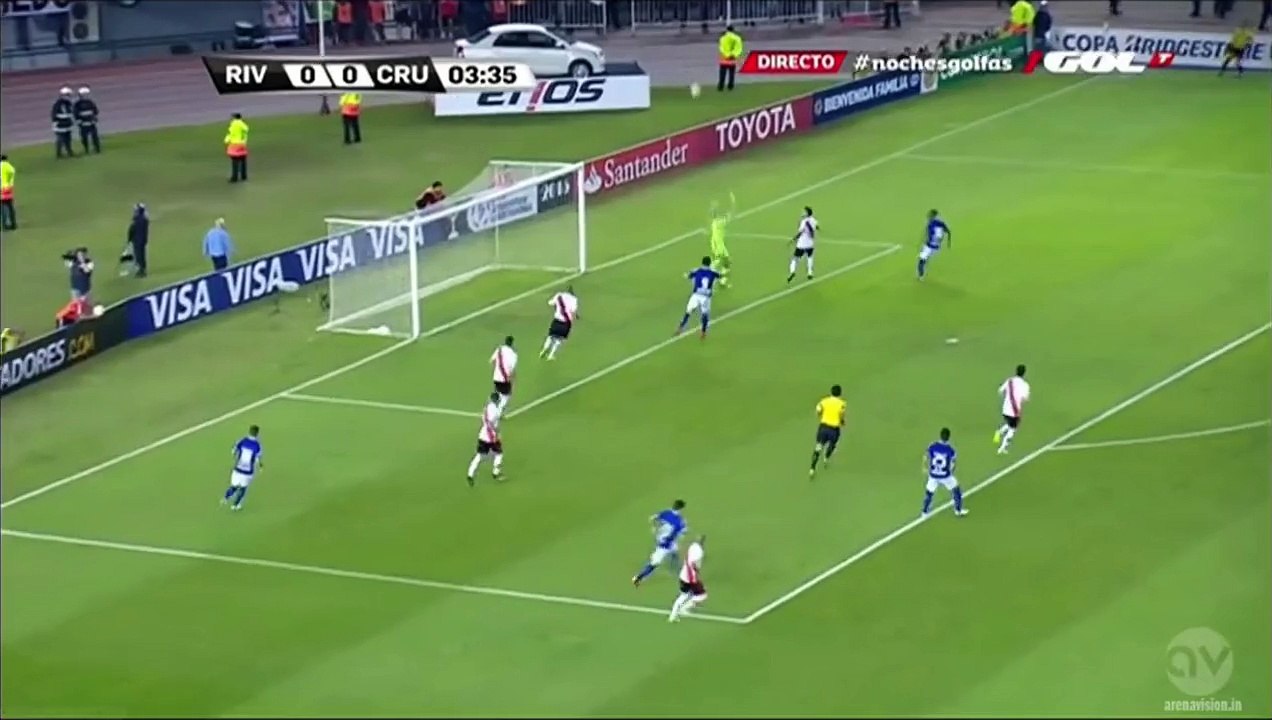 Henrique longshot | River Plate v.  Cruzeiro 21.05.2015 ( Copa Libertadores )