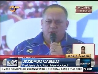 Cabello agradeció solidaridad del pueblo en Anzoátegui