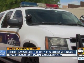 Police investigating alleged high school ‘hit list’