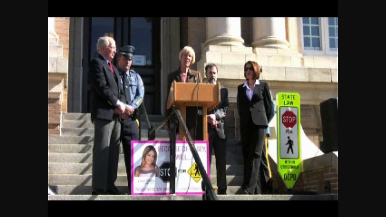 Distracted driving death results in new pedestrian safety law