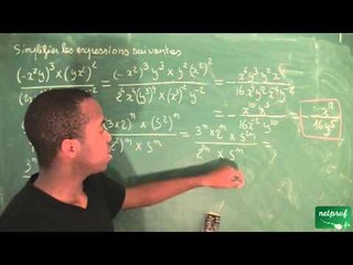 010 / Nombres, ordre dans R / Simplification d'expressions littérales (2)