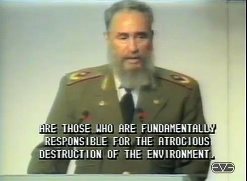 Cuban Leader Fidel Castro Speech at Rio Environmental Conference