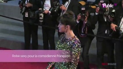 Exclu Vidéo : Cannes 2015 : Sophie Marceau, scintillante pour la montée des marches du film "Mountains May Depart"