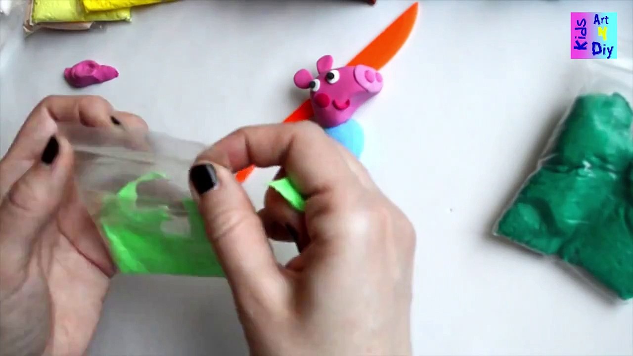 New Peppa Pig Surprise Eggs Play-Doh Peppa Pig Stampers Easter 2014 Talking Plush :)