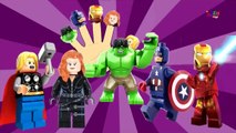 Finger Family Rhymes Lego Avengers Cartoons | Daddy Finger Family Song Children Nursery Rh