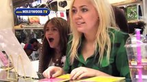 Hannah Montanas Miley Cyrus launches her shake at Millions of Milkshakes