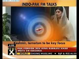 SM Krishna meets Pak foreign minister Hina Rabbani