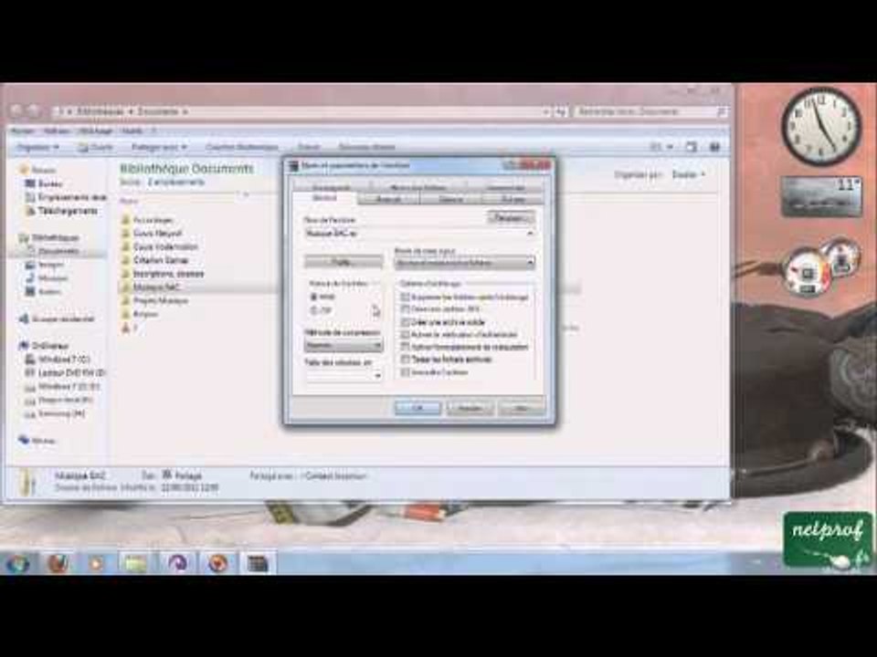 Compresser un dossier à l'aide de Winrar