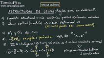 Estructuras de Lewis (reglas para dibujar estructuras)