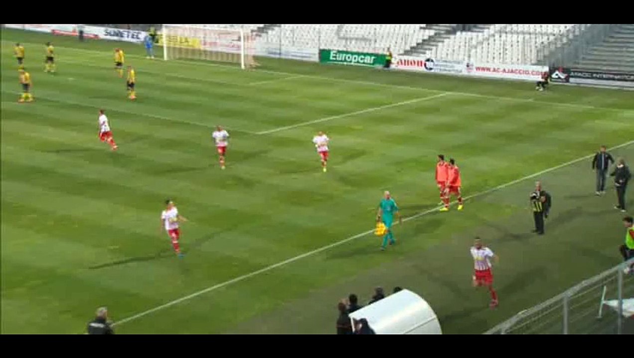 Goal Fauvergue - AC Ajaccio 1-0 Arles-Avignon ...