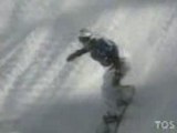 snowboard half pipe fall