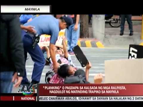 Protesters' ‘planking’ snarls metro traffic