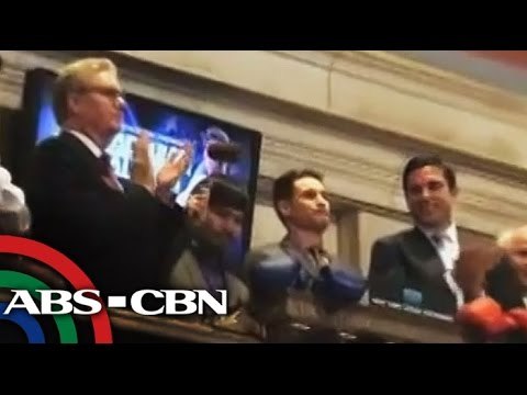 Pacquiao rings NYSE closing bell
