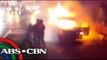 Car catches fire in Manila