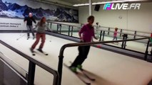 Un tapis roulant pour faire du ski en salle