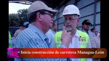 Inicia construcción de carretera Managua León